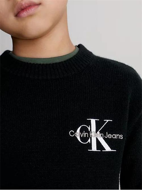 ESSENTIAL MONOGRAM SWEATER CALVIN KLEIN JEANS | IB0IB01871/BEH